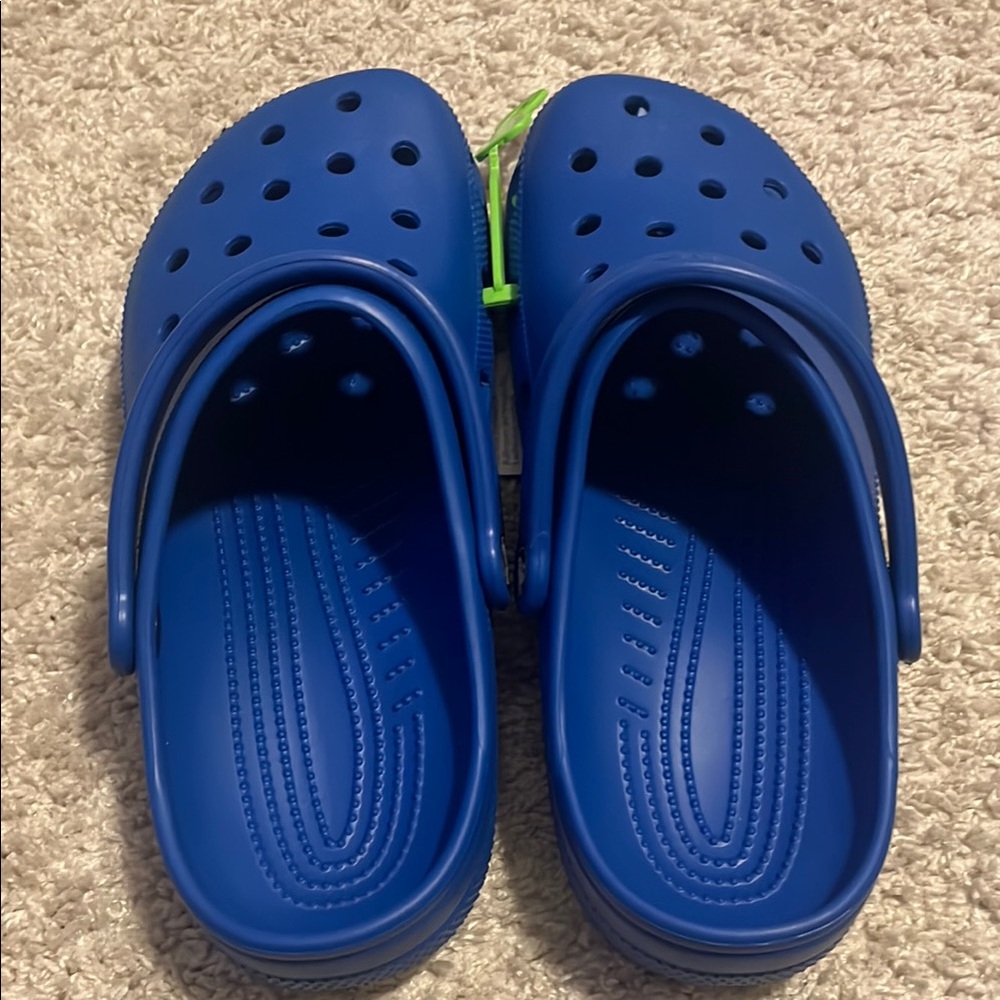 CROCS Blue Sandals with Ventilated Design and Adjustable Strap